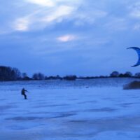 Snowkiten auf Eis 9.1.’10